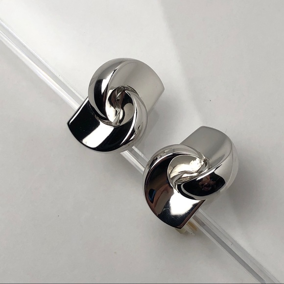 RARE VTG 70s DIOR “CD” LOGO MODERNIST EARRINGS - Picture 10 of 14